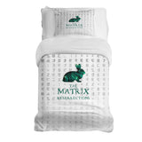 Set de ropa de cama con manta terapéutica blanca Matrix