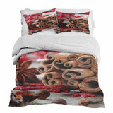 Set de ropa de cama con mantas terapéuticas y palitos de canela