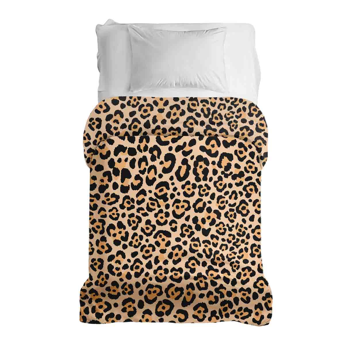 Manta terapéutica original - Funda de algodón con estampado de leopardo