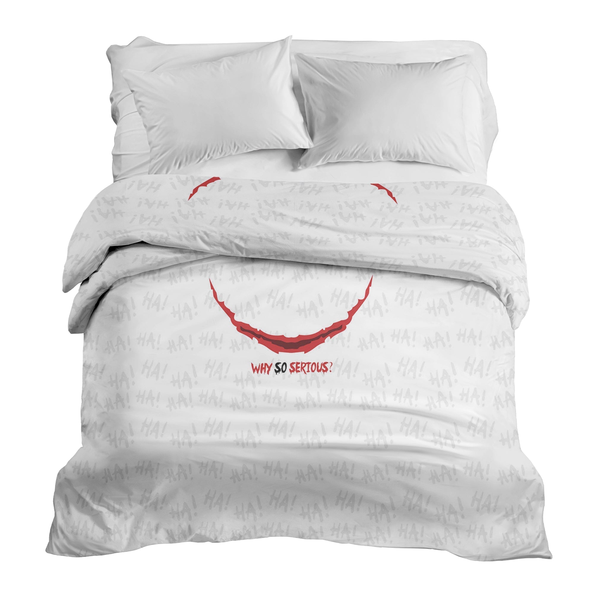 Manta terapéutica original - Funda de algodón blanca ¿Por qué tan serio?