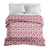Manta terapéutica original - Funda de algodón Corazones rojos