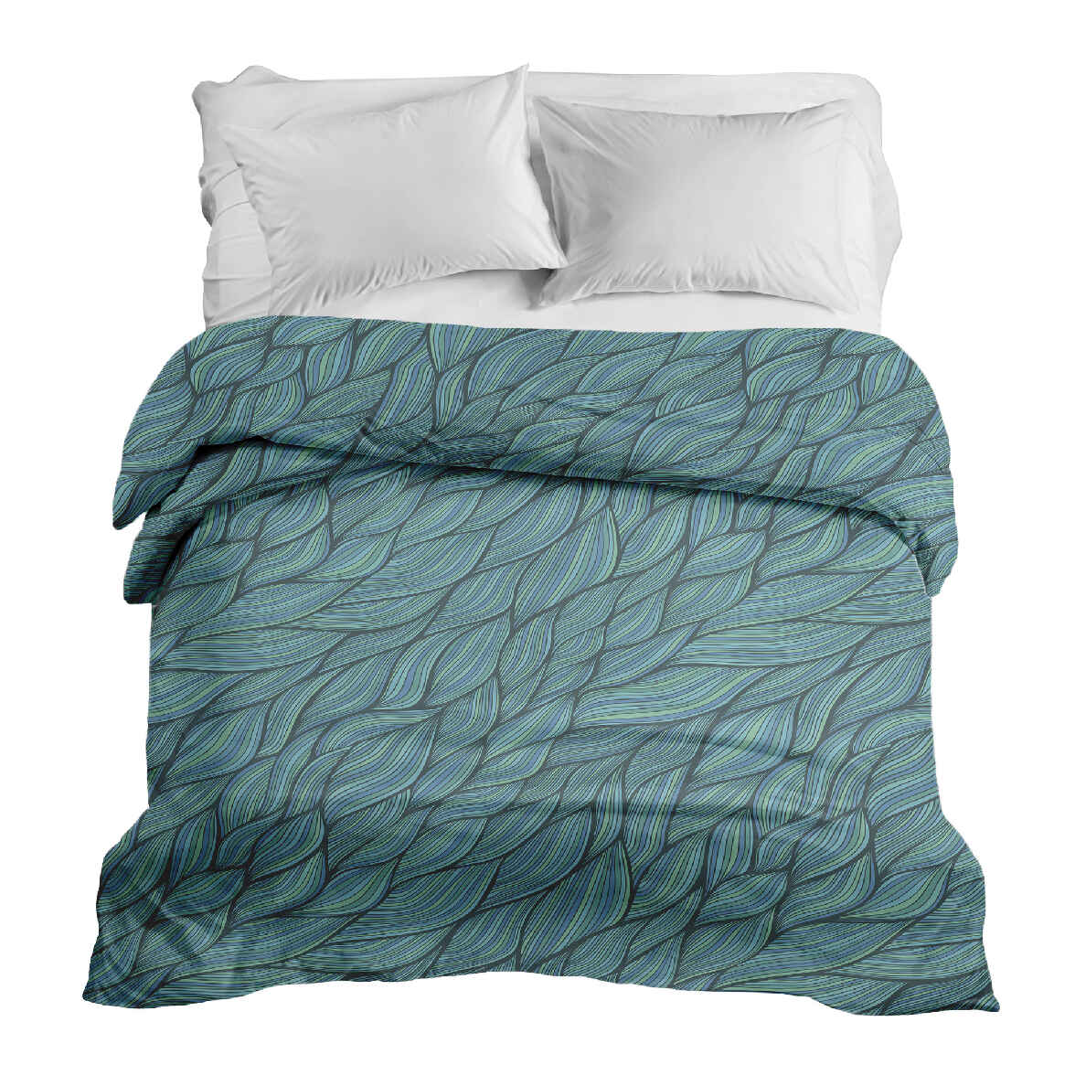 Manta terapéutica original - Funda de algodón tejido verde
