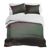 Juego de ropa de cama con mantas terapéuticas, degradado de colores y formas