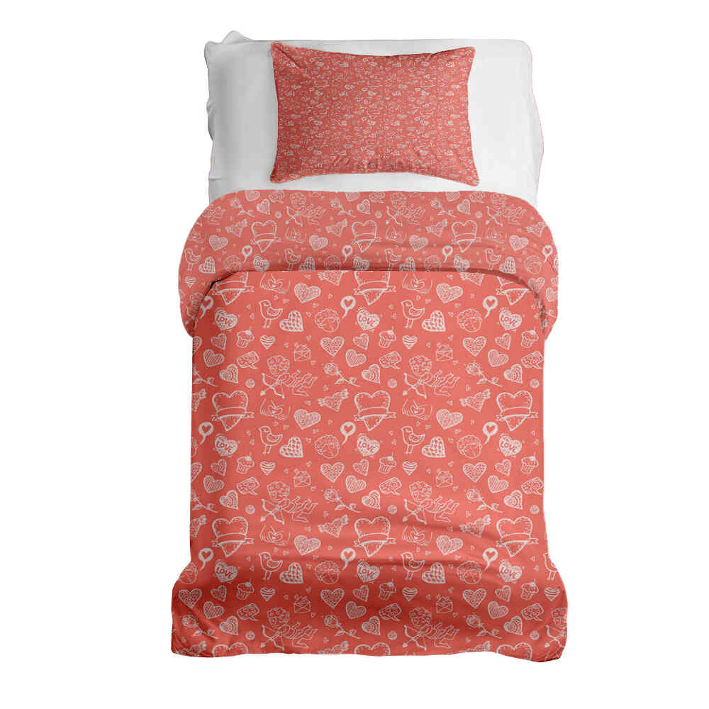 Set de ropa de cama con manta terapéutica Amor y Flecha del Amor