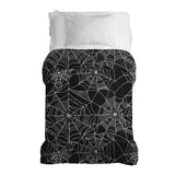 Manta terapéutica original - Funda de algodón negra con telaraña