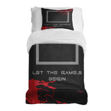 Set de ropa de cama con manta terapéutica negro Let's Play