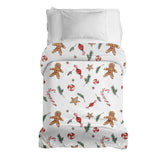 Manta terapéutica original - Funda de algodón época navideña blanca