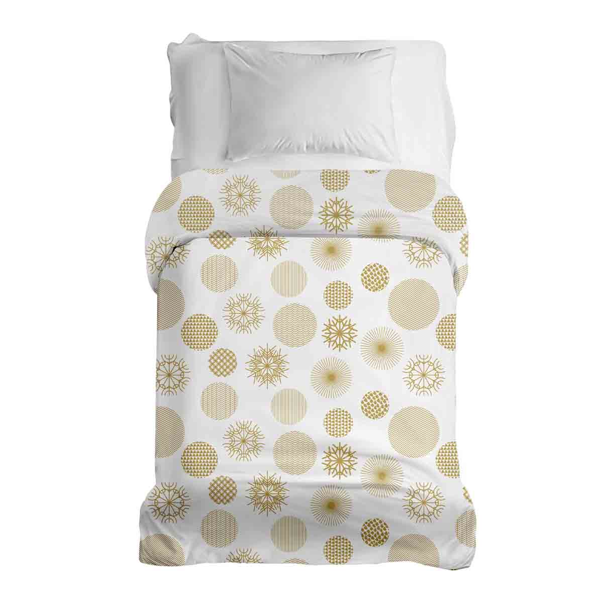 Manta terapéutica original - funda de algodón adorno navideño dorado