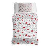 Set de ropa de cama con manta terapéutica Amor da alas