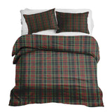 Set de ropa de cama con manta terapéutica y cuadros navideños