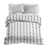 Juego de ropa de cama con manta terapéutica ambiente navideño