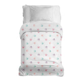 Manta terapéutica original - Funda de algodón blanca con patas de colores