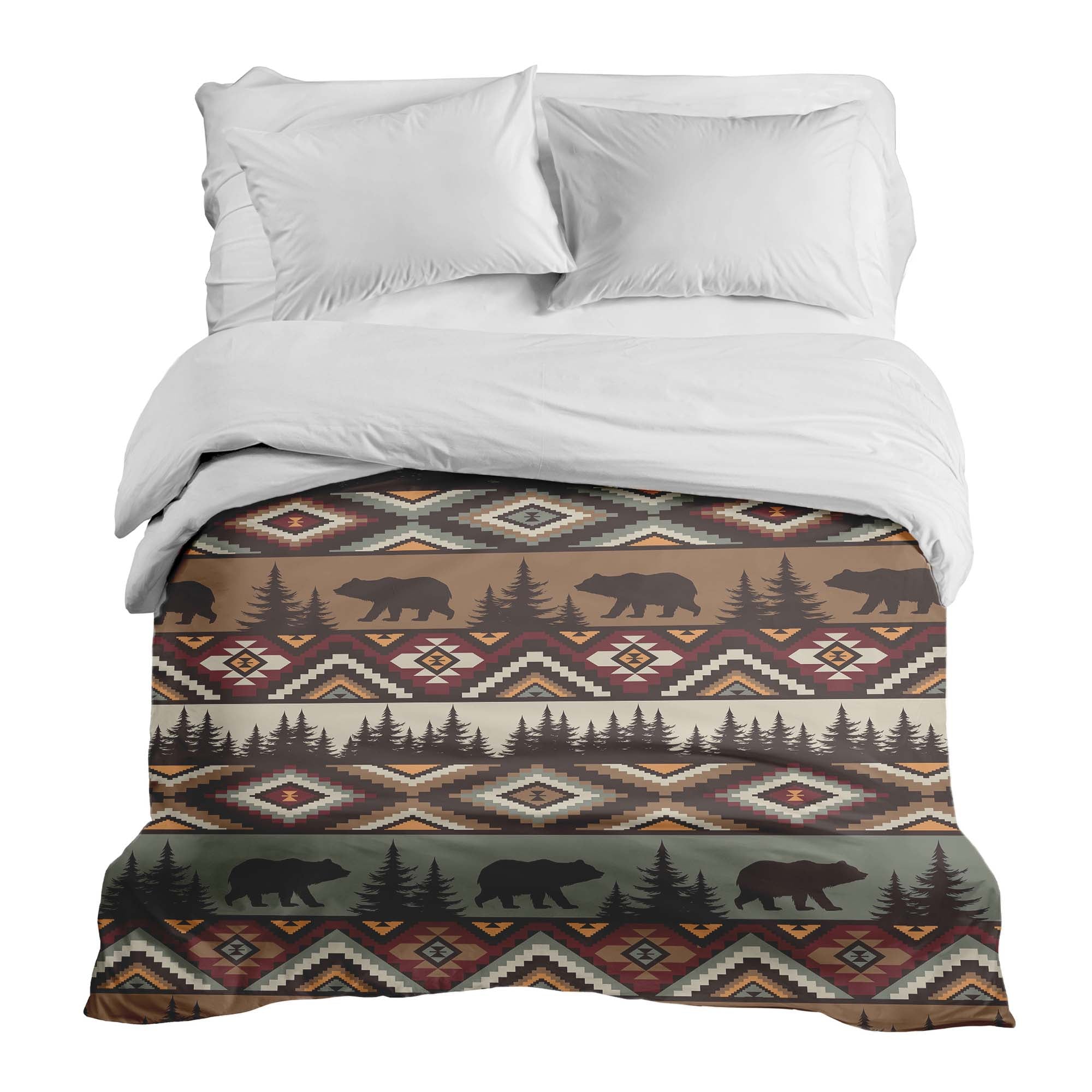 Manta terapéutica original - Funda de algodón marrón Noruega