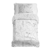 Juego de ropa de cama Theapiedecken con rostro de mujer Boho