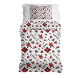 Set de ropa de cama con manta terapéutica amor mixto