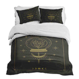 Juego de ropa de cama con manta terapéutica y bola de cristal