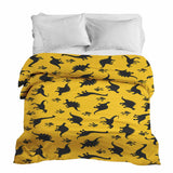 Manta terapéutica original - Funda de algodón amarilla con dinosaurios