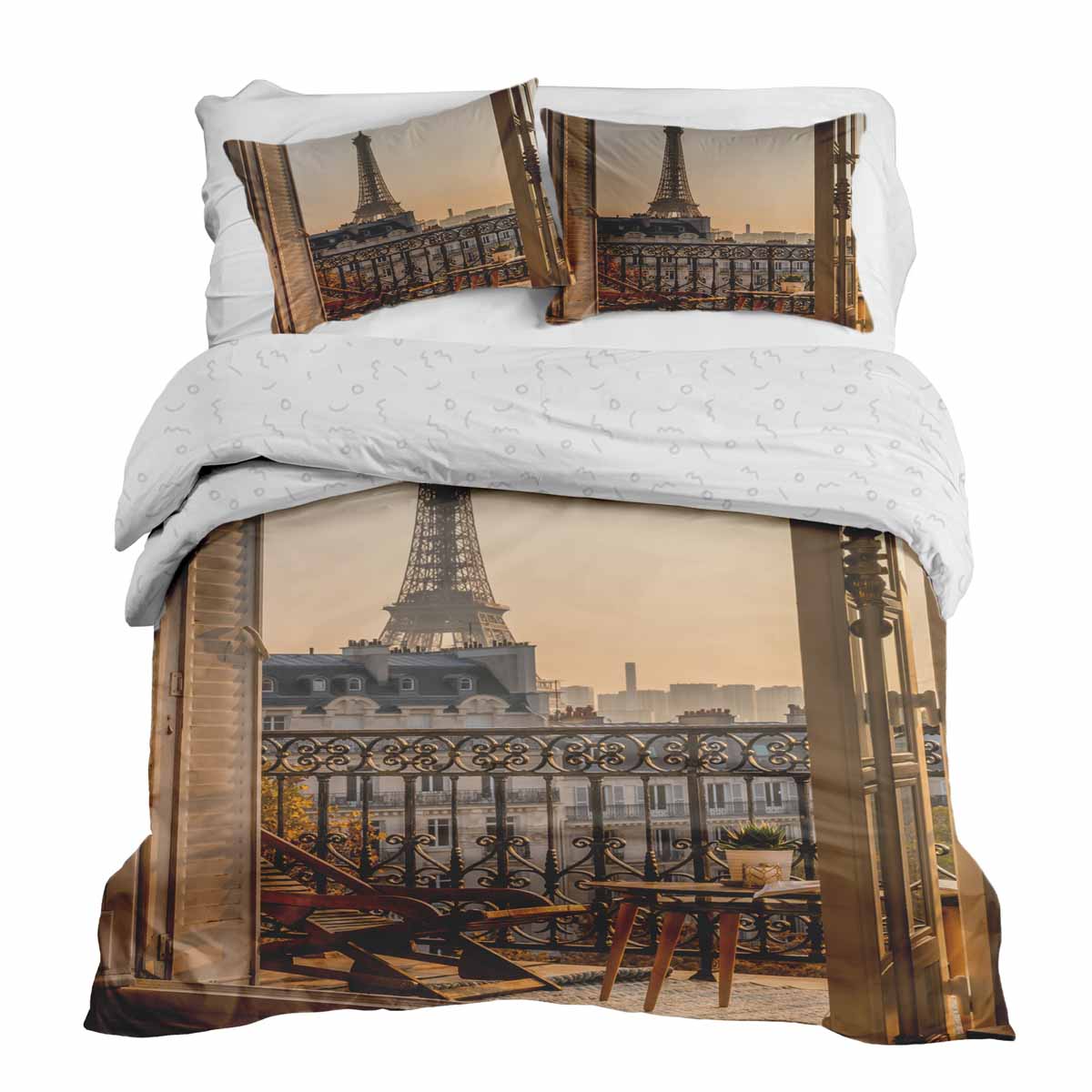 Set de ropa de cama y mantas terapéuticas amarillo París