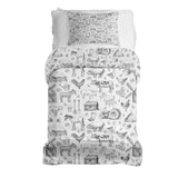 Set de ropa de cama con manta terapéutica gris granja