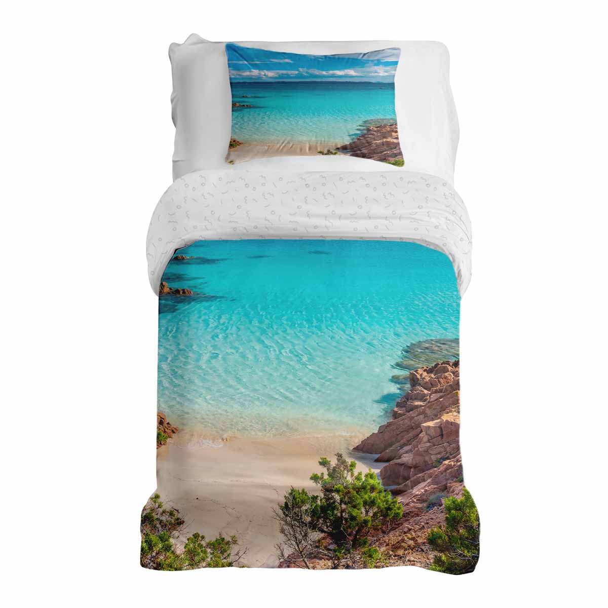 Juego de ropa de cama con manta terapéutica Fernweh