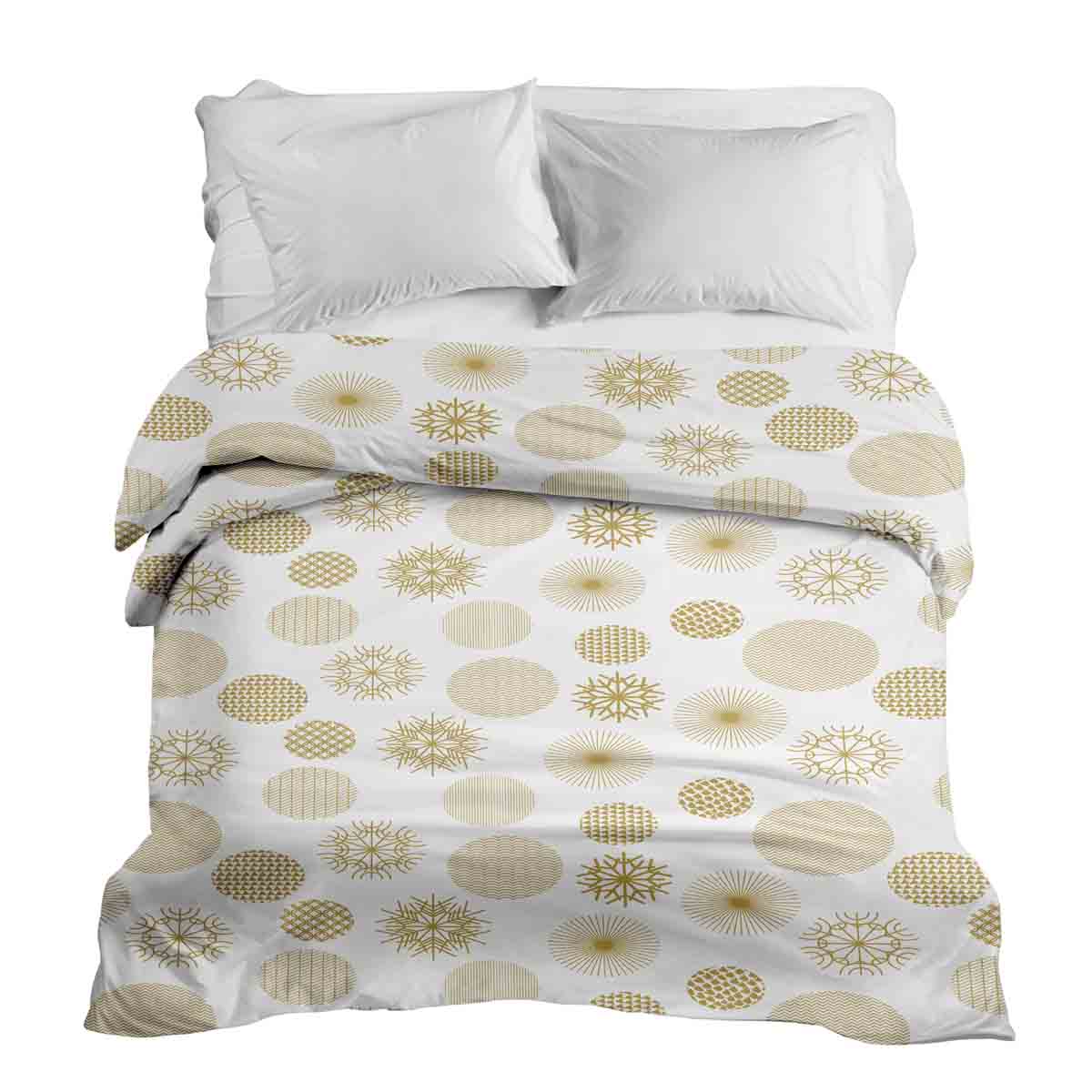 Manta terapéutica original - funda de algodón adorno navideño dorado