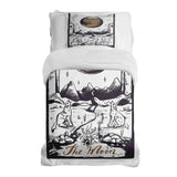 Set de ropa de cama con manta terapéutica Lobo y Luna