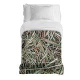 Manta terapéutica original - Funda de algodón blanca con paja