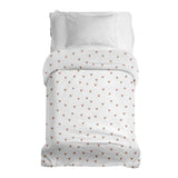 Manta terapéutica original - Funda de algodón blanca con corazones