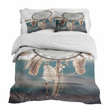 Set de ropa de cama con manta terapéutica y atrapasueños