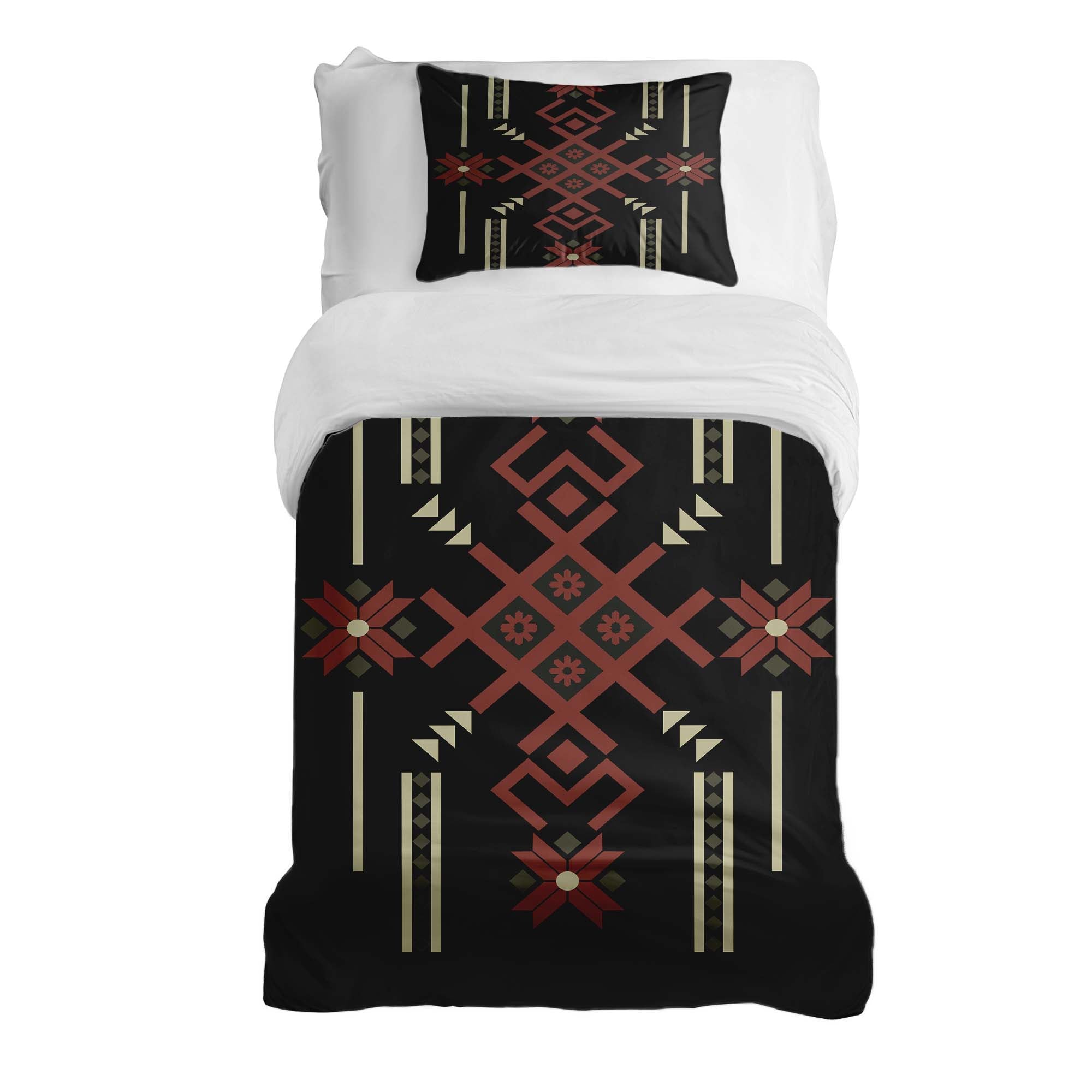 Set de ropa de cama con manta terapéutica y gran copo de nieve