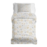 Juego de ropa de cama Therapeidecken con copos de nieve claros
