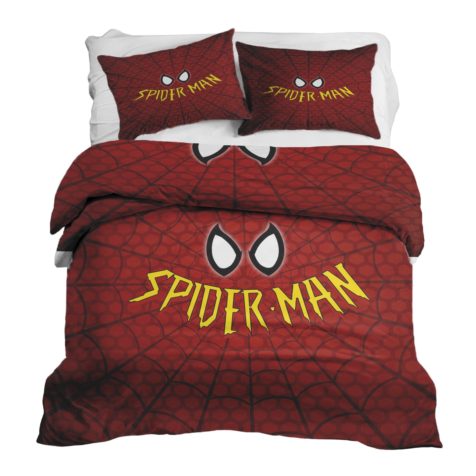 Set de ropa de cama con manta terapéutica rojo Spiderman