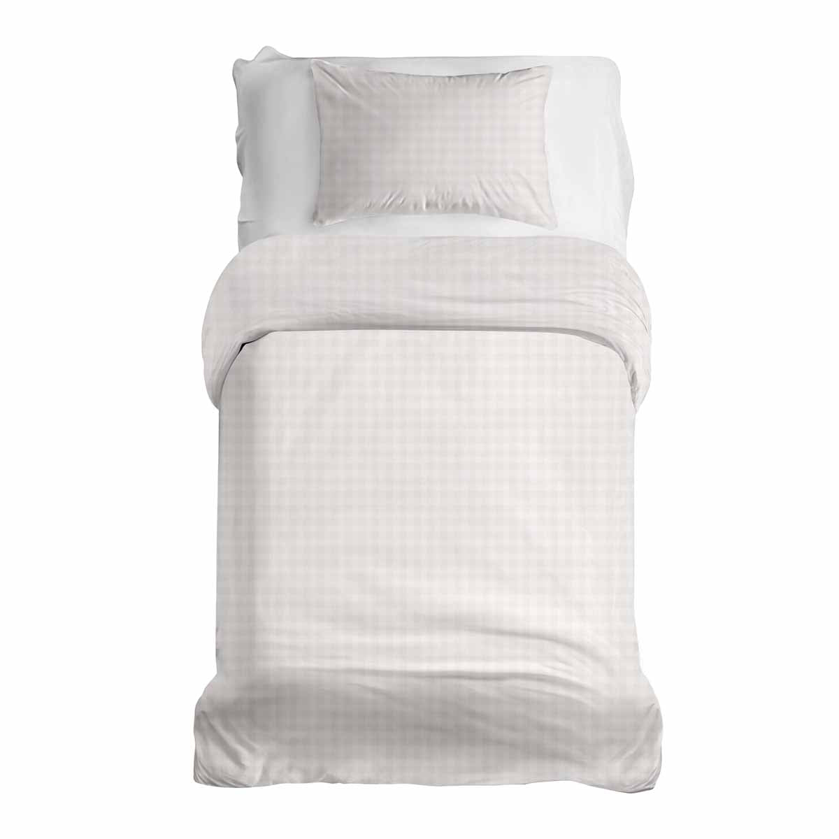Set de ropa de cama con manta terapéutica, claro a cuadros