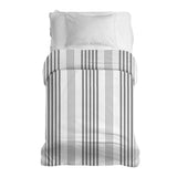 Manta terapéutica original - Funda de algodón gris con rayas gruesas y delgadas