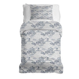 Set de ropa de cama con manta terapéutica gris muralla china