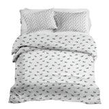 Juego de ropa de cama con mantas terapéuticas y ramas de muérdago