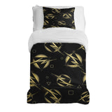 Set de ropa de cama con manta terapéutica rayo amarillo