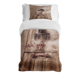 Set de ropa de cama con manta terapéutica tractor en polvo