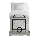 Manta terapéutica original - Funda de algodón blanca Formas Dalgona