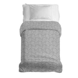 Manta terapéutica original - Funda de algodón gris con corazones geométricos