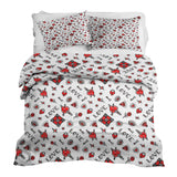 Set de ropa de cama con manta terapéutica amor mixto