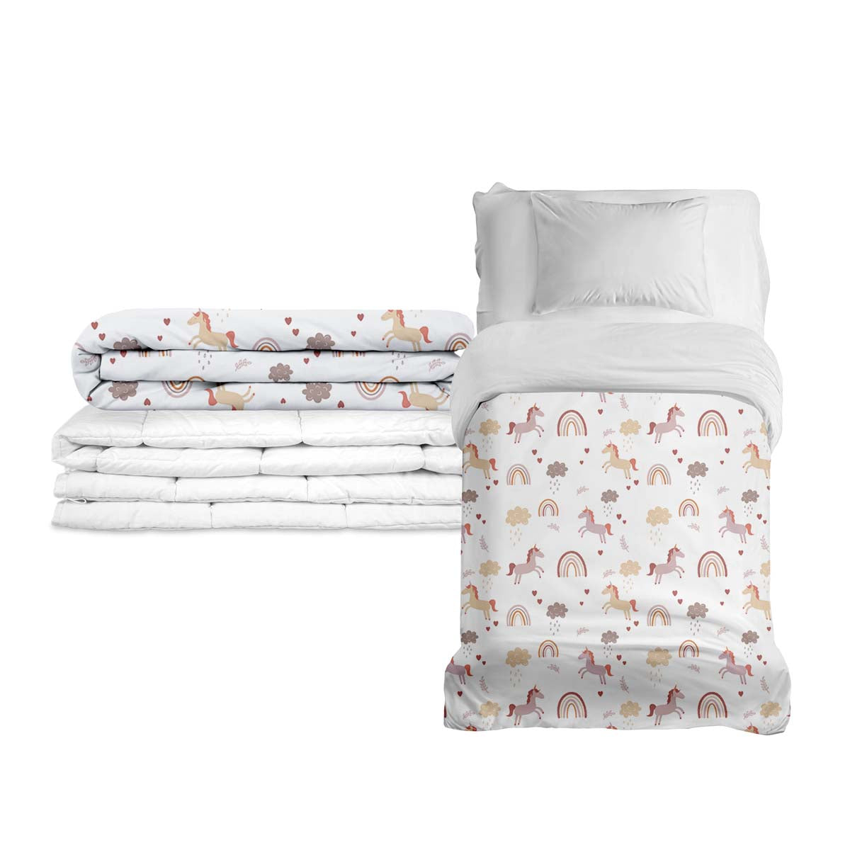 Manta terapéutica original - Manta de peso unicornio con funda de algodón para niños