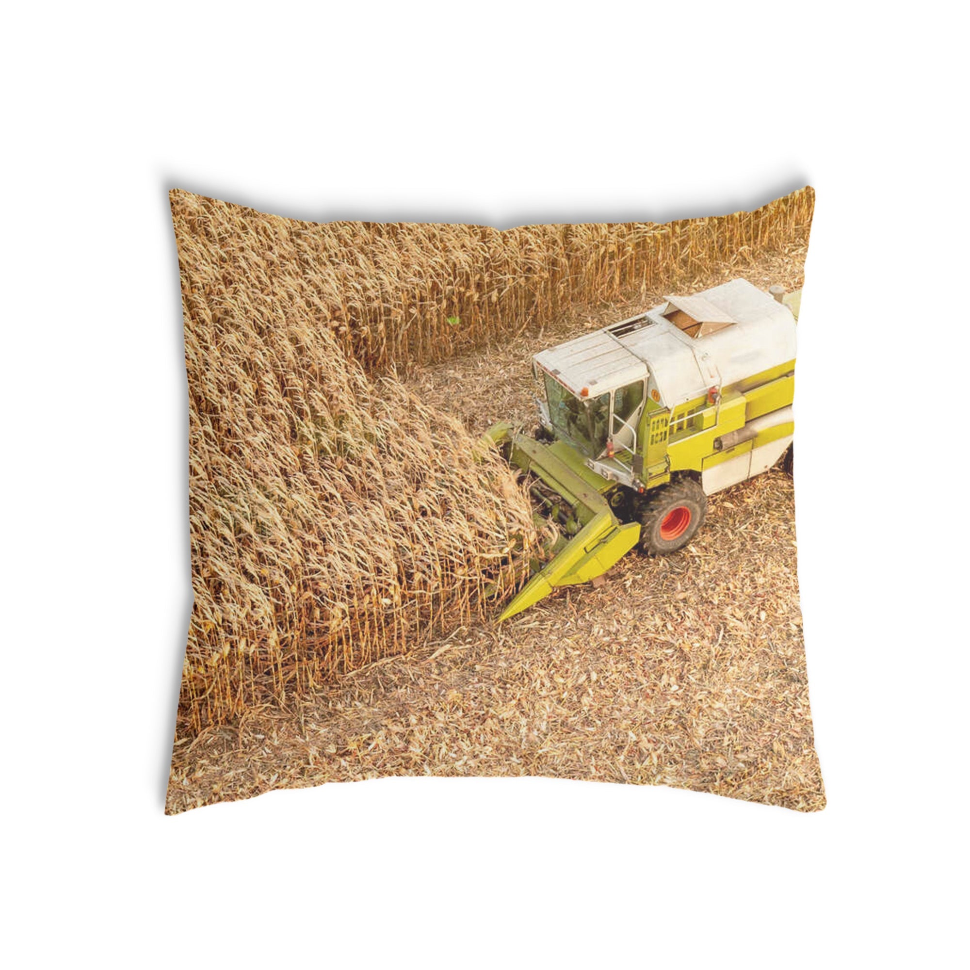 Almohada de salud tractor en el campo