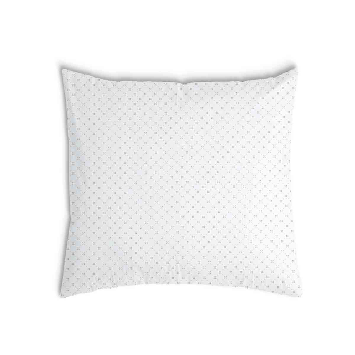 Almohada de salud blanca con estampado de flores
