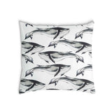 Almohada de salud ballena azul negra