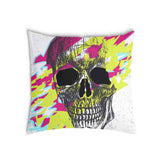 Almohada de salud calavera colorida