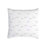 Almohada de salud blanca con pequeños gatos