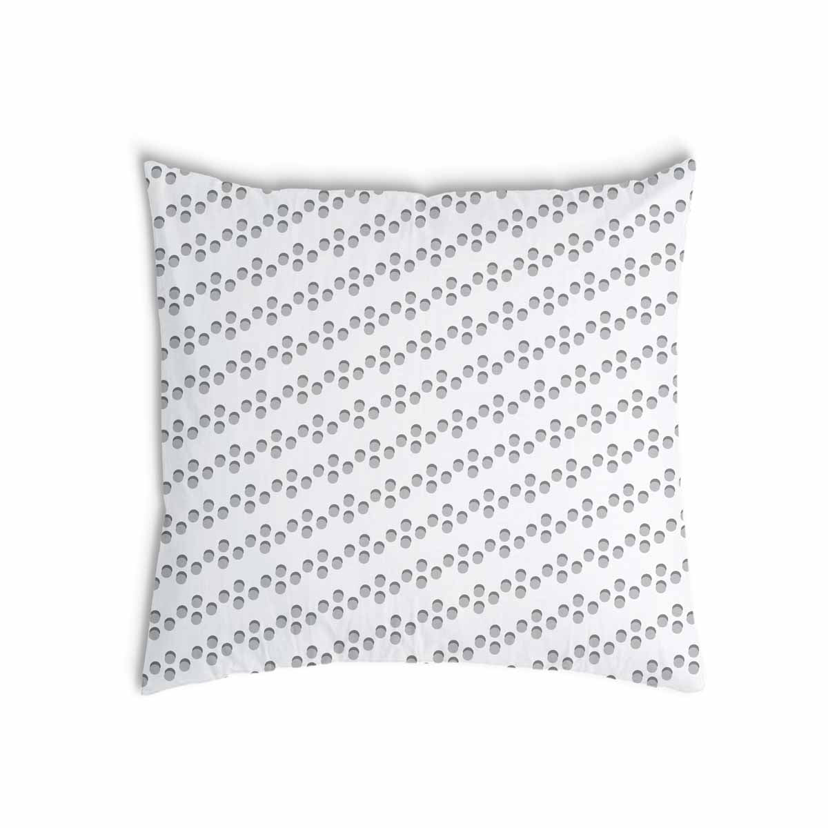 Almohada de salud blanca con círculos grises