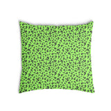 Almohada de salud verde claro con signo de interrogación