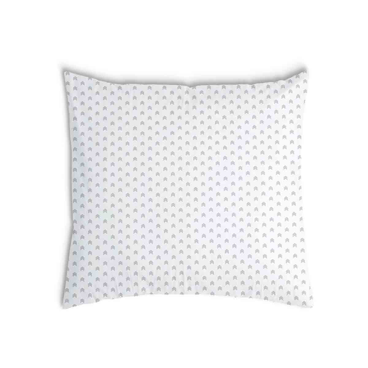 Almohada de salud blanca con flechas